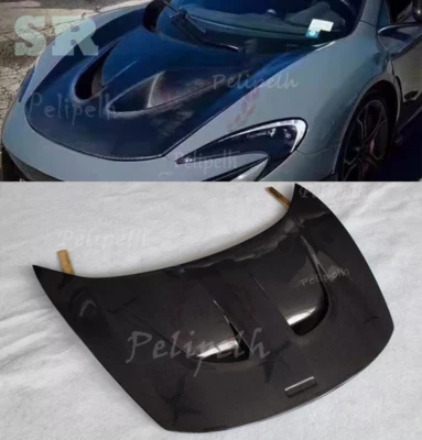 Carbon Front Bonnet Engine Hood Cover Panel For 2014-2015 Mclaren MP4-12C 650S - Image 1 of 4