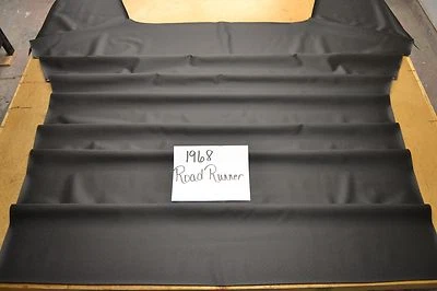 1968 68 PLYMOUTH ROAD RUNNER 卫星 BELVEDERE GTX 黑色头饰 美国制造 — 第 1/2 张图片