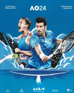 Australian Open AO 2024 Official Progam Magazine - Novak Djokovic - Picture 1 of 3