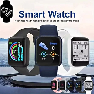 Sports Fitness Health Monitor Smartwatch Men Women Bluetooth Smart Wrist Watch - Afbeelding 1 van 15