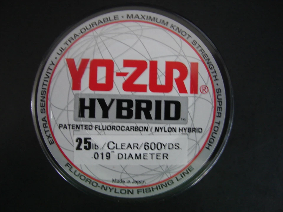 Yo-Zuri гибридный фторуглерод 25 фунтов Прозрачная леска 600 ярдов R776-CL 25 фунтов 600 ярдов - Изображение 1 из 1
