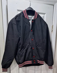 (BB - 6) CHAQUETA DEPORTIVA DE NYLON NEGRA DELONG - Imagen 1 de 3