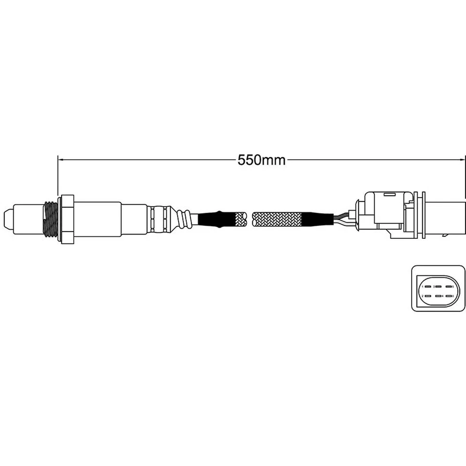 Pre-cat oxygen sensor o2 for Mercedes-benz Slk280 2005 On Front Left - image 1 of 2
