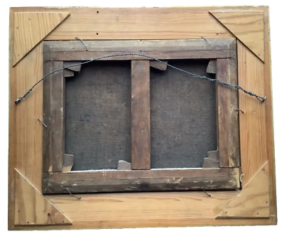 Antiguo Original Impresionista Francés Óleo sobre Lienzo Años 1890 Monos Fruta Cesta Foto 1 de 4