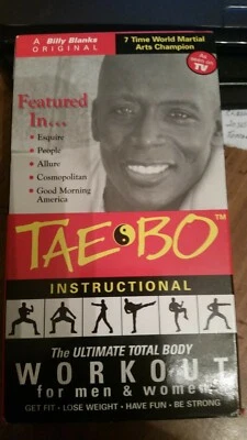 TAE BO 7TIME MARTIAL ARTS CHAMPION (VHS TAPE 1998 TOTAL BODY WORKOUT) - Image 1 of 2