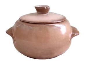 Vintage Plainsman Brown Frankoma Pottery Casserole Dish and Lid, 9-3/4" Wide - Picture 1 of 12