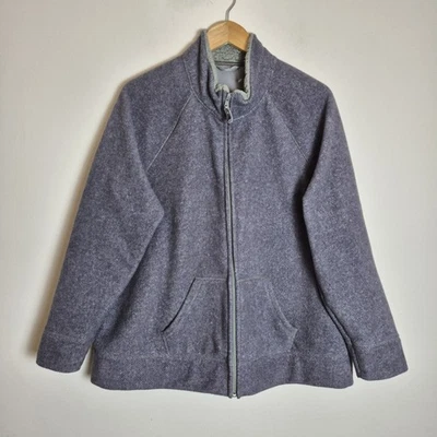 M&S 22 Grey Cosy Fleece Jacket Zip Up Warm - Image 1 of 4