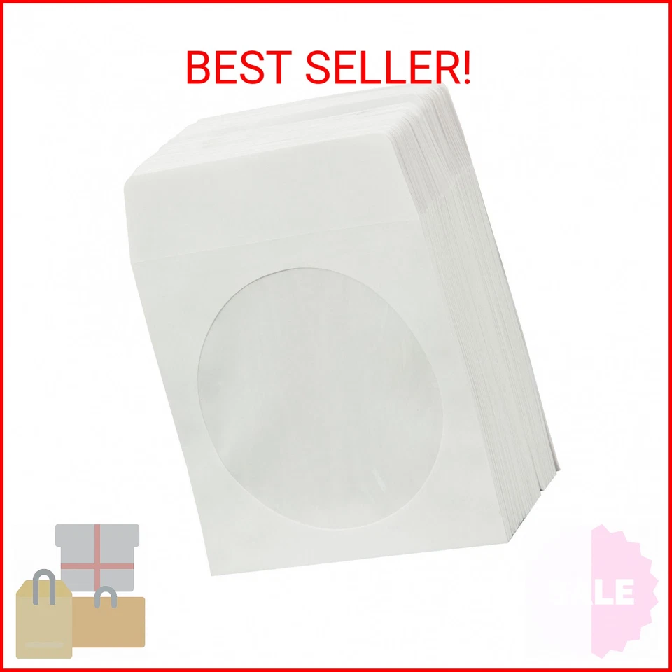 Sobres BestDuplicator blancos para medios de papel CD/DVD con solapa y transparentes Foto 1 de 2