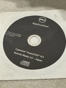 Dell Application - Cyberlink PowerDVD 9.5 & Remote Media 1.6 Japan - CD ONLY!!! - Picture 1 of 1