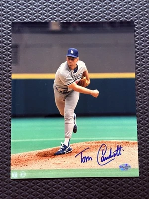 汤姆·坎迪奥蒂签名亲笔签名 8 x 10 照片-道奇队 — 第 1/3 张图片