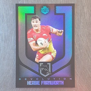 2024 NRL Revolution Silver Parallel Card SS038 Herbie Farnworth Dolphins - Picture 1 of 2