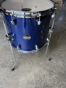 mapex mars maple 14 diameter x 12 deep floor tom, blue - Picture 1 of 3