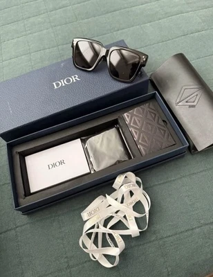 Мужские дизайнерские солнцезащитные очки Dior - солнцезащитные очки для мужчин с чехлом - Изображение 1 из 4