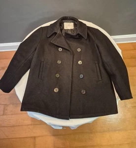 Navy Surplus Men's Wool Pea Coat Size 42 Made in USA - Picture 1 of 8