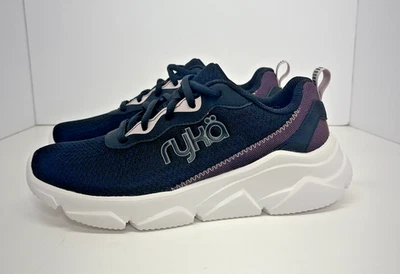 Ryka Size 7M Glide Max Cushion Low Top Lace Up Sneakers-Black & White A670576 - Image 1 of 4