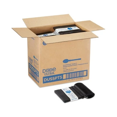 Dixie DUSSPT5 SmartStock Dispensing System Plastic Spoon - Black (960/CT) New