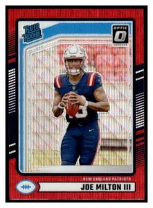 2024 Donruss Optic Preview Red Wave Prizm 319 Joe Milton III NE Patriots Rookie - Bild 1 von 2