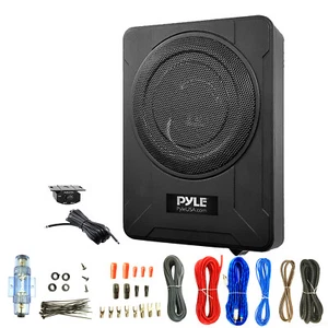 Pyle PLBX8A 8” 600W Low-Profile Active Amp Car Audio Subwoofer Enclosure W/Kit - Picture 1 of 3