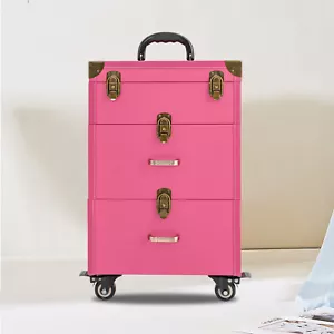 Cosmetics Rolling Cases Travel Makeup Rolling Organizer Nail Polish Storage Box - Picture 1 of 9