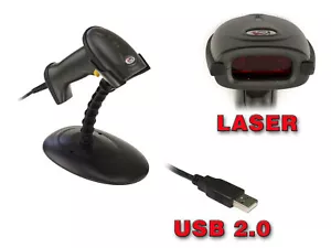 Lecteur Douchette Scanner CODES A BARRES - USB - LASER / FONCTION MAINS LIBRES - Bild 1 von 3