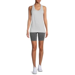 Avia Women's Seamless Contour Mesh Tank Top, Soft Silver, Large 12-14 - Picture 1 of 6