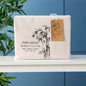 Bamboo Cotton sheets 500 TC set Dove - Picture 1 of 2
