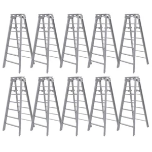Set of 10 Silver Ladders for WWE & AEW Wrestling Action Figures - Picture 1 of 1