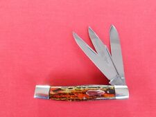 FIGHT`N ROOSTER 3 BLADE STOCKMAN CHRISTMAS TREE HANDLES KNIFE