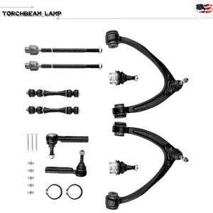 10pc Front Upper Control Arms Tie Rods For Chevrolet Silverado GMC Sierra 1500 - Picture 1 of 11