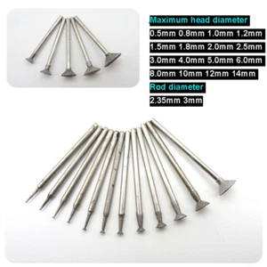 2.35/3mm Shank Concave Eyeball Rotary Burr Grinding  Carving Tools 0.5mm - 14mm - Picture 1 of 9