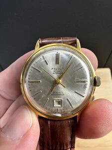 POLJOT de luxe Automatic mechanical 29 Jevels USSR gold plated mens watch USSR - Picture 1 of 9