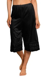 Velrose Irregular Nylon 28" Adjustable Culottes With 3 Layer Lace(3498) - Picture 1 of 5
