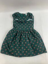 Carter's Dress, Women's Size 5T, Green, Floral, Corduroy