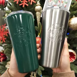 Starbucks holiday multi gift set 2 stainless tumblers (Green & Silver 2022) - Picture 1 of 8