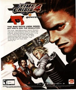 Videogioco Time Crisis 4 2007 Stampa Vintage Pubblicità Bandai - Foto 1 di 1