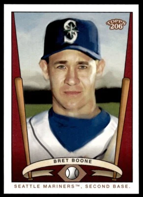 2002 Topps 206 Team Series 2 Bret Boone Seattle Mariners #T206-20 - Image 1 of 2