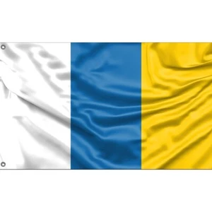 Canary Islands Flag, Spain | Unique Design, 3x5Ft/90x150cm, EU Made - Picture 1 of 5