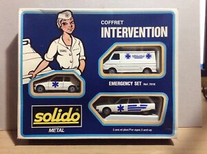 SOLIDO 7019 Ambulance Set Citroen/Peugeot Gift Set “Intervention”, 1/43