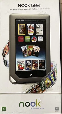 Nook Tablet Wi-Fi By Barnes & Noble Reader 7" Touchscreen 8GB —————-22 - Image 1 of 4