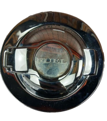 2011-2023 Dodge Challenger R/T Scat Pack Chrome Gas Fuel Cap Door Cover Assembly - Image 1 of 4