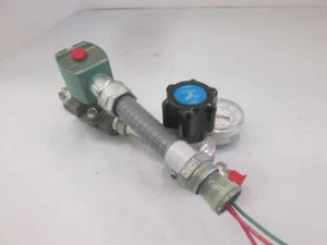 Gas Stick Assy, Asco Solenoid Valve 8210G87, Veriflo Regulator, 30-0-100, Used - Picture 1 of 7