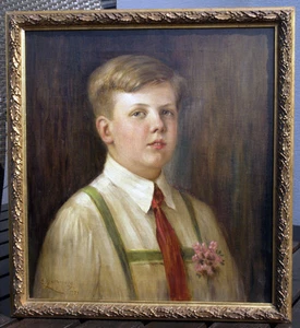 Lea (Elisabeth) GATTERBURG-ROSSI (1871-1931) Bildnis eines Knaben. 1929. - Picture 1 of 7
