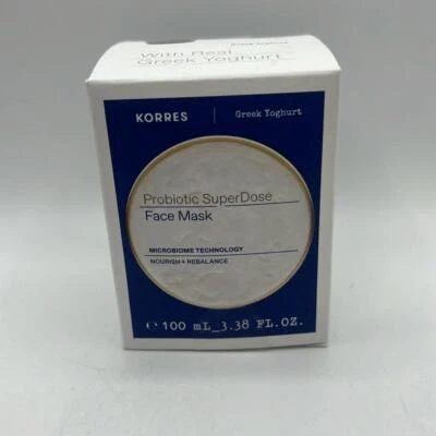 Máscara facial Korres probiótica superdosis crema 3,38 fl. nueva con etiquetas Rehidrato de reequilibrio de oz Foto 1 de 4