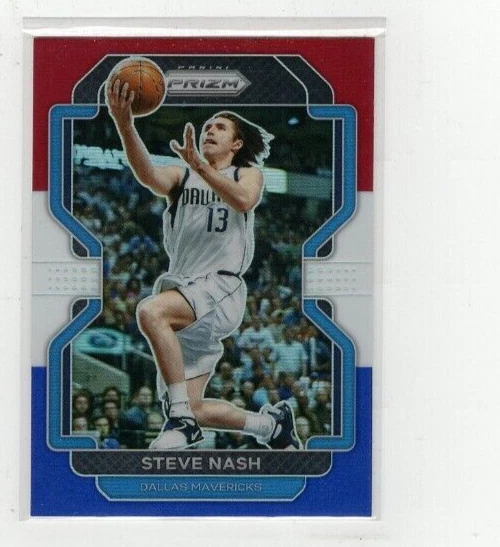 Steve Nash Prizm 2021-22 rojo blanco y azul Prizm #264 (D-798) Foto 1 de 1
