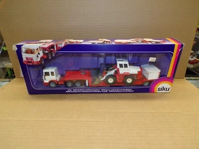 VINTAGE SIKU #3716 MAN LORRY WITH LOWBOY TRAILER & BULLDOZER ~ N/M IN BOX ! - Image 1 of 4