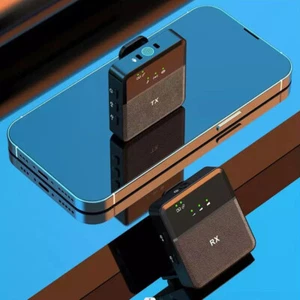 Kabelloses Lavalier Mikrofonsystem Bluetooth Mikro für Kamera Tablet Telefon Vlog - Bild 1 von 21