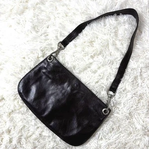CAMPOMAGGI Leather Unborn Calf Shoulder Bag Dark Brown - Picture 1 of 20