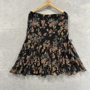 Lauren Ralph Lauren Rock Damen Medium 100% Seide Maxi Blumen Boho Maxi Flow - Bild 1 von 6