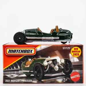 2025 Matchbox Power Grabs #57 2021 Morgan 3 Wheeler BRITISH RACING GREEN | FSB - Picture 1 of 1