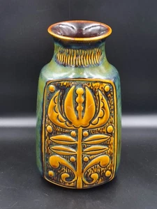 Ceramic Rare 70s Bodo Mans design Relief pottery Vase BAY W-Germany 96 25 H25cm - Picture 1 of 8